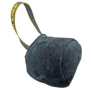 Grote Leren bal met handlus 18cm