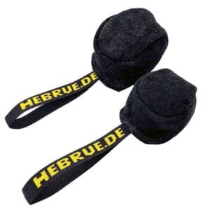 Leren bal met handlus 12cm dubbel 2002