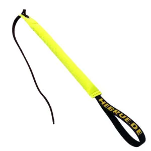 Bijtrol met zweep geel