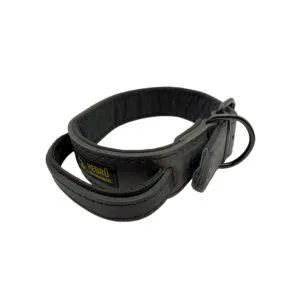 Hetz Halsband Leer 50mm Gevoerd met handvat