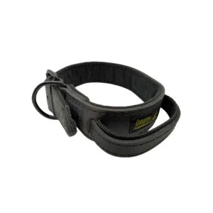 Hetz Halsband Leer 50mm Gevoerd met handvat mir