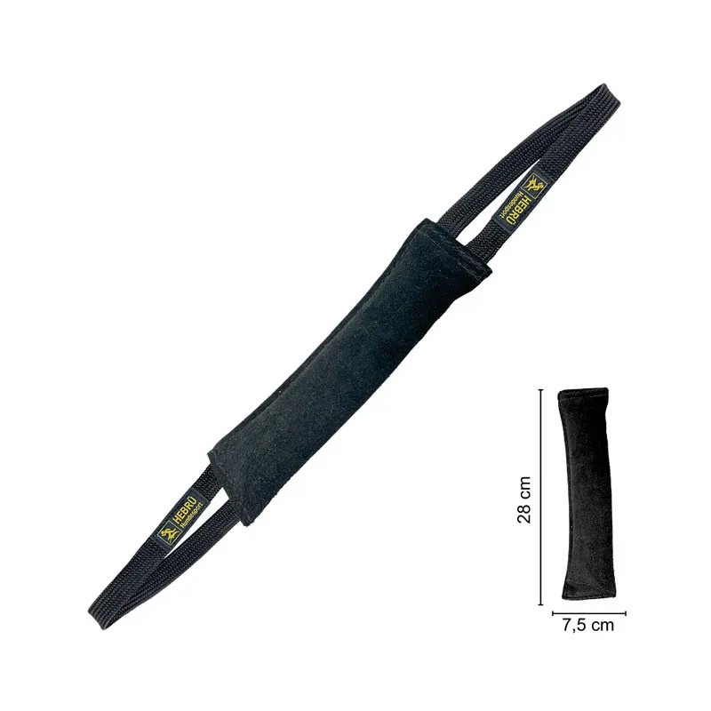 Hebrue Bijtrol Leer 28cm 2 lussen maat