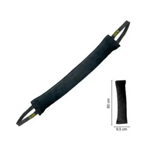 Hebrue Bijtrol Leer 60cm 2 lussen maat