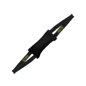 Hebrue Bijtrol Nylcott 18cm 2 lussen zwart