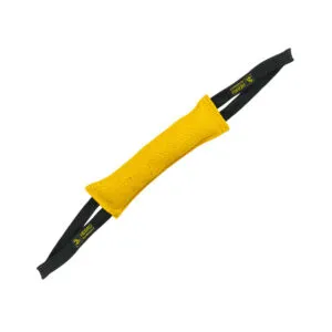 Hebrue Bijtrol Nylcott 28cm 2 lussen geel
