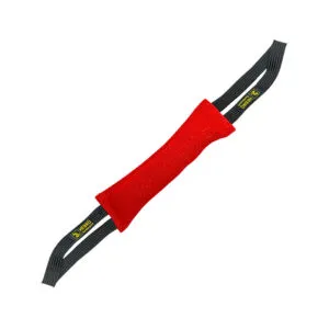 Hebrue Bijtrol Nylcott 28cm 2 lussen Rood